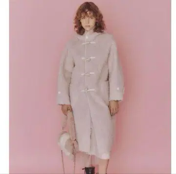 FURFUR 에코 퍼 더플 코트