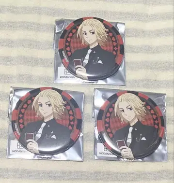 도쿄 리벤저스 프린세스 카페 카드놀이 수트 캔뱃지 마이키