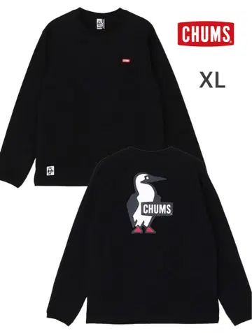 택 포함 새상품 CHUMS 참스 부비 로고 롱 슬리브