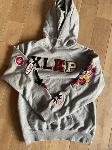 [한정판 레어] XLARGE x ERASED 후드티 M 사이즈 그레이