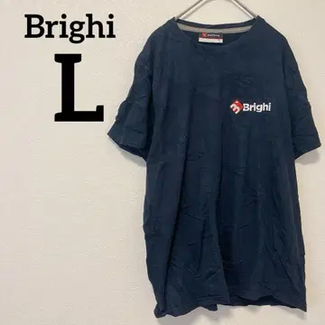 선착순 Brighi [ L ] 블랙 티셔츠 심플 원 포인트