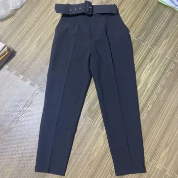 ZARA 블랙 벨트 슬랙스 S 사이즈