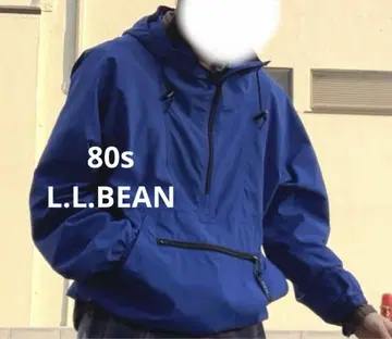 레어 80s L.L.Bean 아노락 나일론 자켓 테크 블루
