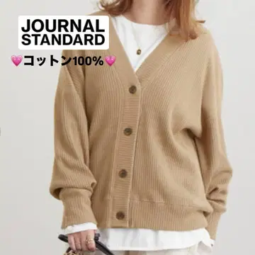 최근 모델 [ JOURNAL STANDARD ] 탄력 리브 가디건