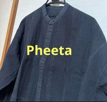 수수료 블랙 핀턱 셔츠 블라우스