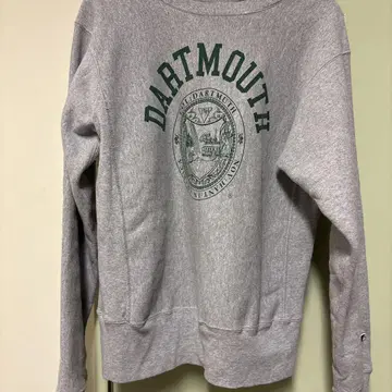 빨간색 단색 택 USA제 Champion 맨투맨