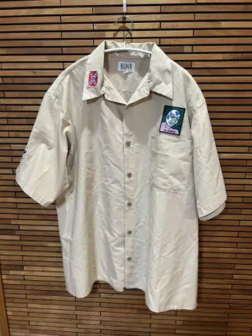 BLAR 반팔 셔츠 베이지 그레이트풀 데드