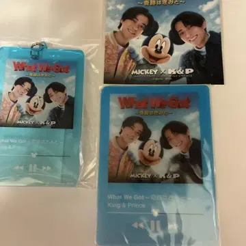 MICKEY x K&P 자켓 클리어 카드, 아크릴 키링, 스티커