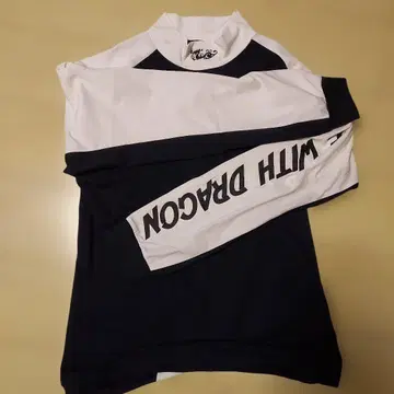 댄스 위드 드래곤 남성용 골프 긴팔 셔츠 모크넥