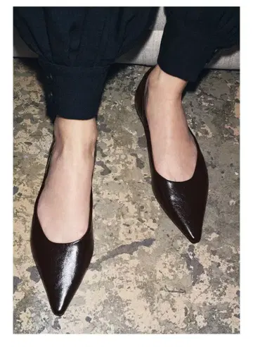 ZARA 스틸레토 플랫슈즈 새상품급