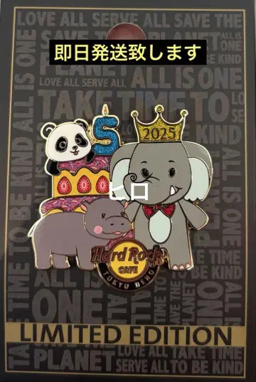하드 록 카페 우에노 핀 HardRockCafe pin 팬더 코끼리