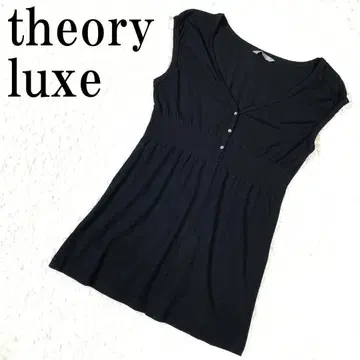 theory luxe 튜닉 티셔츠 블랙 38 B7960