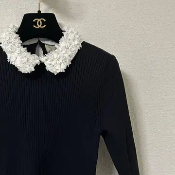 [새상품] UNITED ARROWS 레이디 플라워 튤 니트