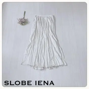 [ SLOBE IENA ] 고급스러운 벨로아풍 롱 스커트 플리츠