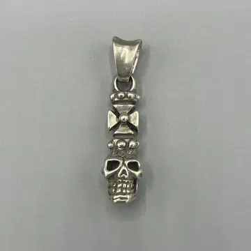 Travis Walker 실버 스컬 펜던트 네프 크레스트 탑