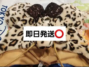 디즈니 팬캡 레오파드 브라운 베이지 레오파드 무늬