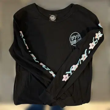 산타크루즈 블랙 긴팔 티셔츠 S 사이즈