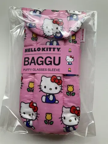 새상품/미사용 BAGGU 안경 케이스 헬로키티 해외 구매품 바구