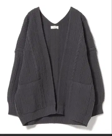 케이블 무늬 가디건