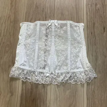 화이트 레이스 코르셋 브라이덜 이너