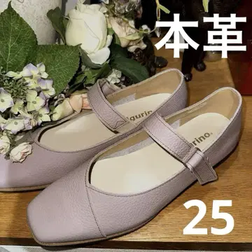 figrino 플랫 펌프스 천연 가죽 일본제 25cm 슬림