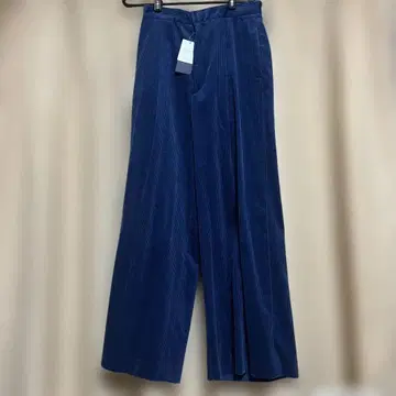 블루 코듀로이 와이드 팬츠 36