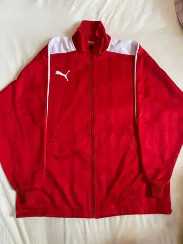 PUMA 레드 집업 자켓