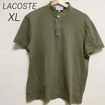 LACOSTE 라코스테 하프 지퍼 피케 셔츠 USL (XL) 올리브