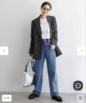 [ UNFILO DENIM ] 스트레치 커브 와이드 데님 XXS 사이즈