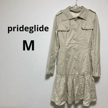 프라이드글라이드 여성용 스프링 코트 보아 베스트 베이지 프릴 M