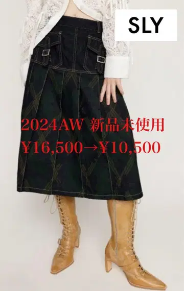 [ SLY/미사용 새상품 ] 40% OFF 플리츠 스커트