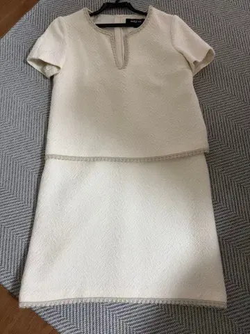 PAULE KA 아이보리 반팔 원피스 36