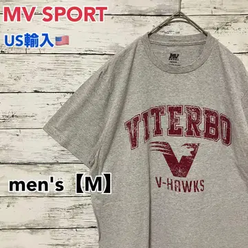 T358 [US 수입] 엠비 스포츠 티셔츠 그레이 계열 men's [M]