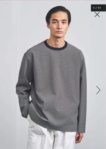 UNITED ARROWS 보더 롱T