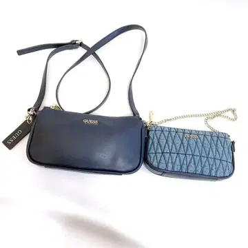 게스 guess 2way 숄더백 원숄더 체인 데님