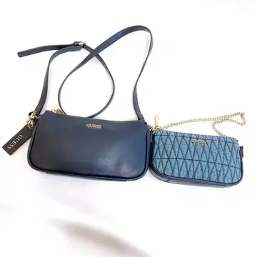 게스 guess 2way 숄더백 원숄더 체인 데님