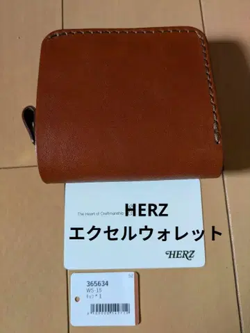 [ 미사용품 ] HERZ 헬츠 엑셀 지갑 초코 WS-15