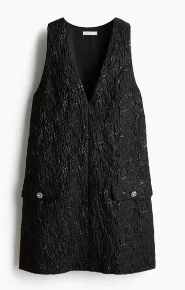 H&M 자카드 미니 원피스 튜닉 베스트 L 완판 시착만 한 상품