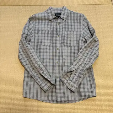 A.P.C. 체크 무늬 긴팔 셔츠 XS