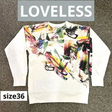 LOVELESS [kanako sasaki] 콜라보 맨투맨 사이즈 36