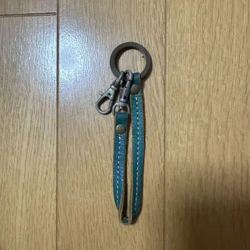 그린 가죽 키링 스트랩 포함