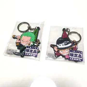 ONEPIECE 원피스 루피 조로 쭙쭈니 키링 2개 세트