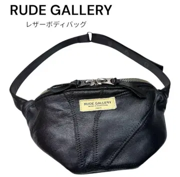 RUDE GALLERY 가죽 바디백 블랙