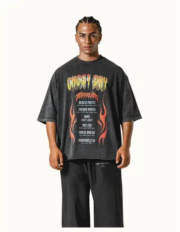 LYFT CHEST DAY VINTAGE EXTRA BIG SHIRT