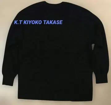 K.T KIYOKO TAKASE 블랙 크루넥 니트