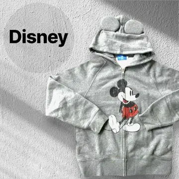 Disney 미키마우스 후드티 그레이 파크 한정판 귀달린 속기모