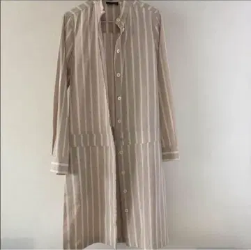 a.p.c. 스트라이프 긴팔 셔츠 원피스