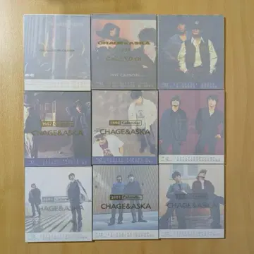 CHAGE&ASKA 탁상 달력 1994~2002 9년분 CD와 동 사이즈