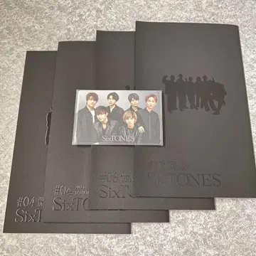 SixTONES 뉴스레터 [ 4권 ] 과 입회 혜택 카드 케이스 세트