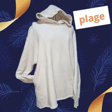plage 플라주 제품 염색 A라인 후드티
